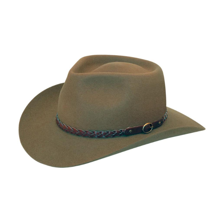 Akubra Stockman Santone Fawn Australian Made Hats Hats By The Hundred