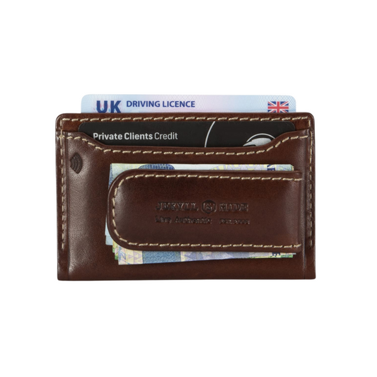 Jekyll & Hide Money Clip Card Holder - Mocha