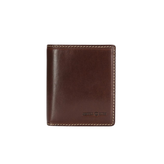 Large Bifold Wallet With ID Window - Mocha