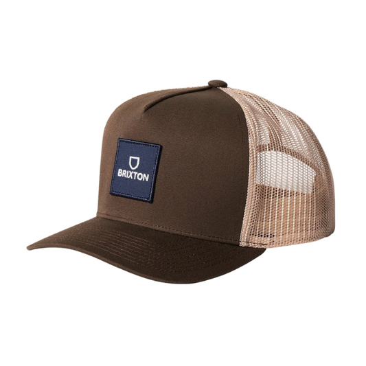 Brixton Alpha Block X C MP Mesh Cap - Brown/Sand