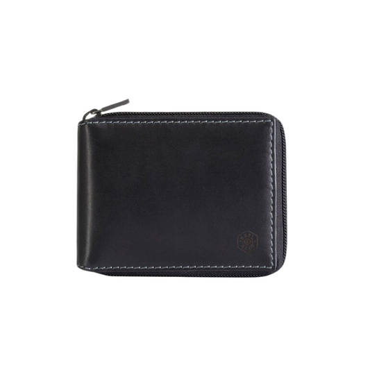 Jekyll & Hide Large Zip Around Wallet With Coin - Black