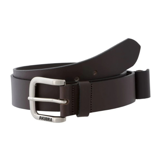 Akubra Brown Leather Belt - Koala