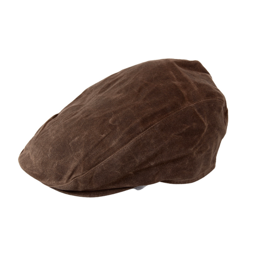 Avenel Of Melbourne Waxed Cotton Ivy Cap - Brown