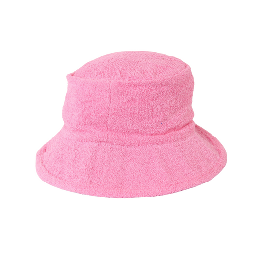 Avenel Terry Towelling Bucket Hat - Pink