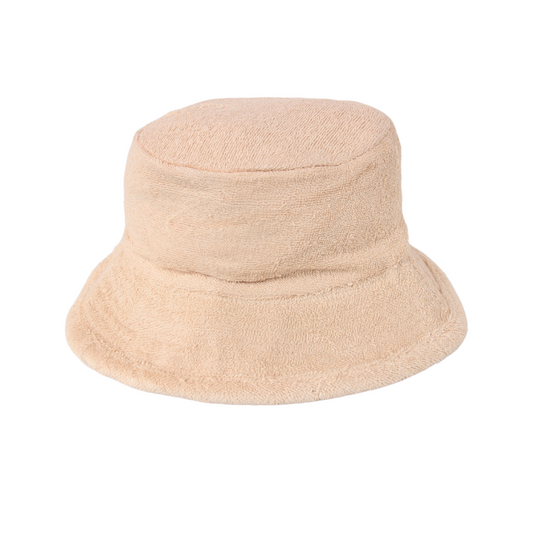 Avenel Terry Towelling Bucket Hat - Sand