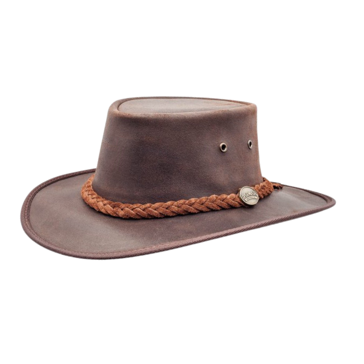 Barmah 1024BR Squashy Oiled Suede Leather Hat - Dark Brown – Hats By ...