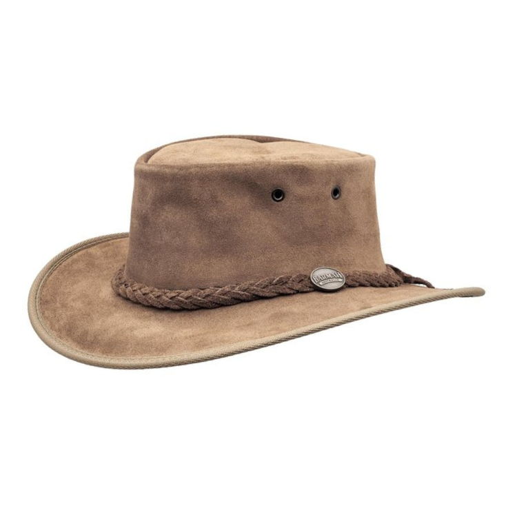 Barmah 1061 HI Foldaway Suede Leather Hat - Hickory – Hats By The Hundred