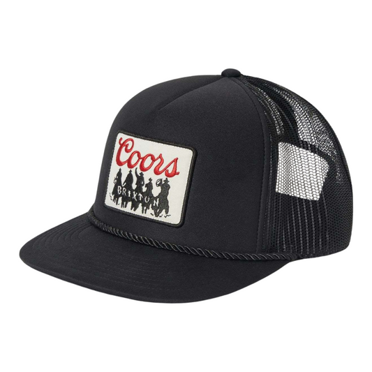 Brixton Coors Bandit Trucker Hat - Black/Black