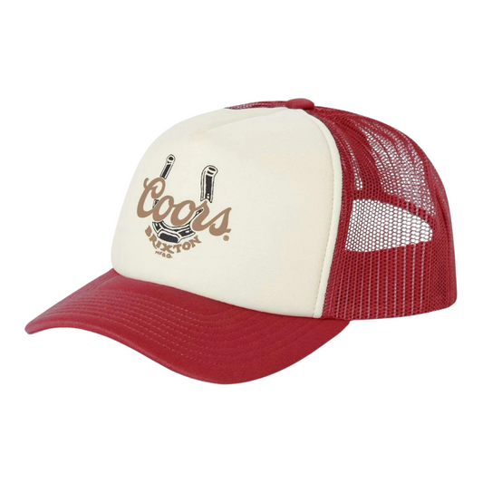 Brixton Coors Luck Trucker Hat - Red/White/Red