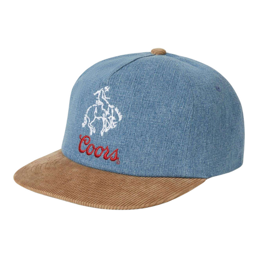 Brixton Coors Colt Snapback - Washed Denim/Sand