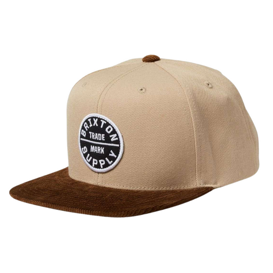 Brixton Oath III Snapback - Khaki/Sepia