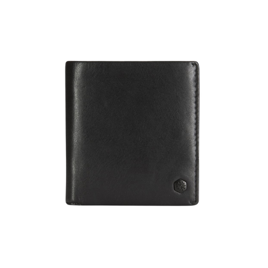 Jekyll & Hide Slim Bifold Card Holder With Coin - Black