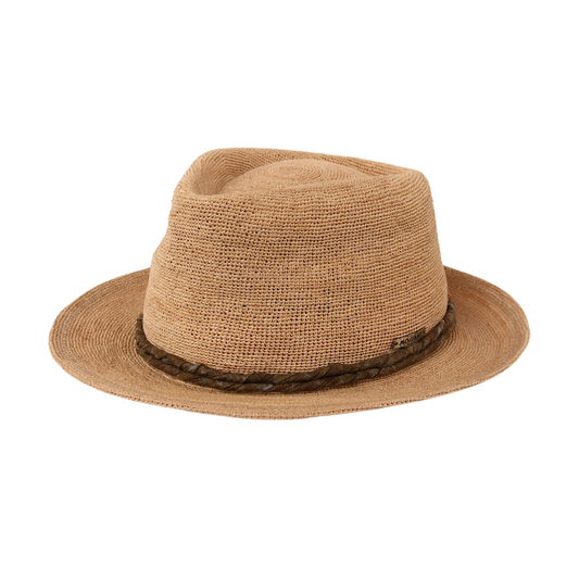 Mossant Paris Alexandre Raffia Fedora - Natural