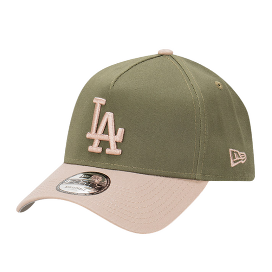 New Era Los Angeles Dodgers 9FORTY A Frame Cap - New Olive/Ash Brown