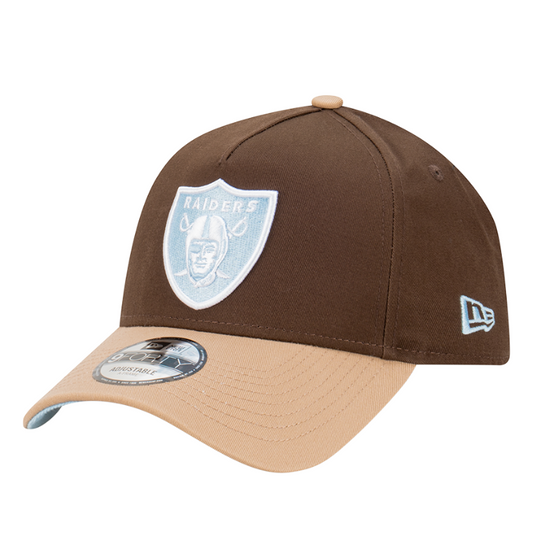 New Era Las Vegas Raiders 9FORTY A Frame Cap - Walnut/Camel/Glacial Blue