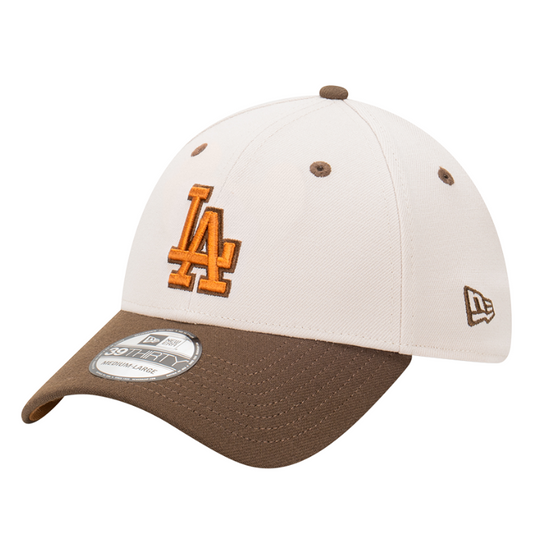 New Era Los Angeles Dodgers 39THIRTY Cap - Stone/Walnut/Toasted Peanut