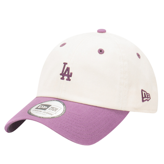 New Era Los Angeles Dodgers Casual Classic - White Cork/Purple Dusk