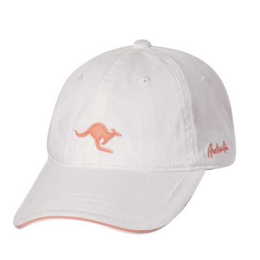 Pacific Creations Ladies Single Roo Cap - White