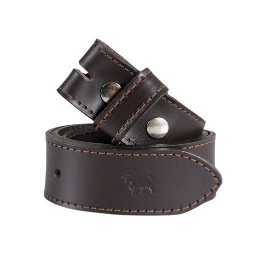 Ringers Western Tibbs Leather Belt Strap - Dark Chocolate