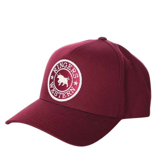 Ringers Western Grover Baseball Cap - Burgundy