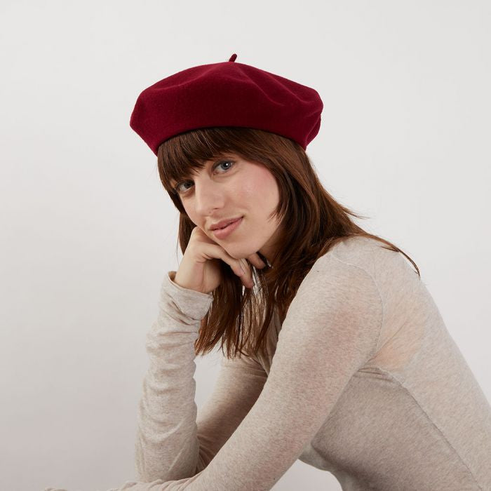 Women's wool beret hats sales