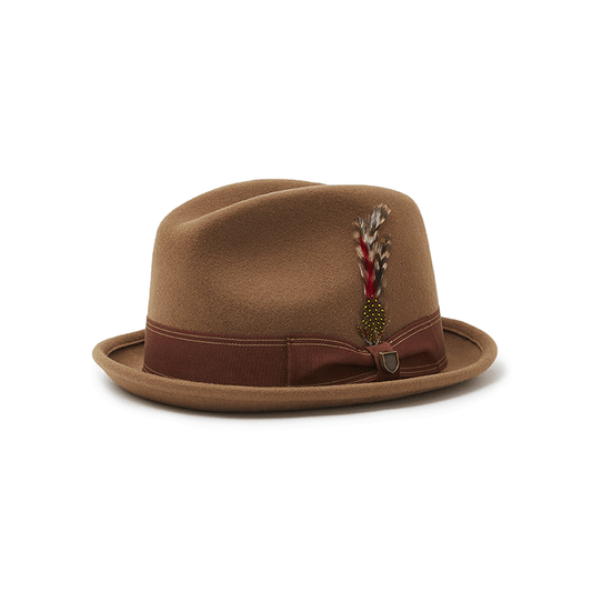 Brixton Gain Fedora - Washed Copper