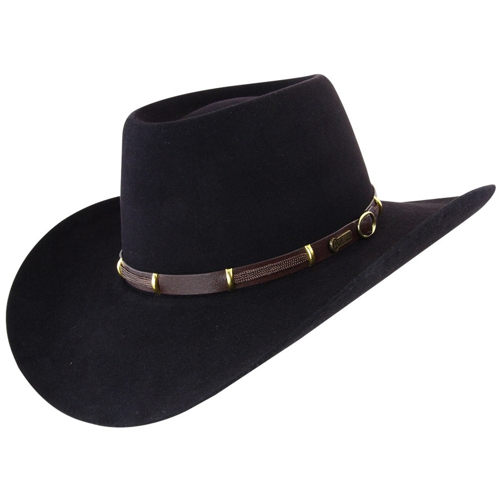 Akubra The Boss - Black - Made To Order – Hats By The Hundred