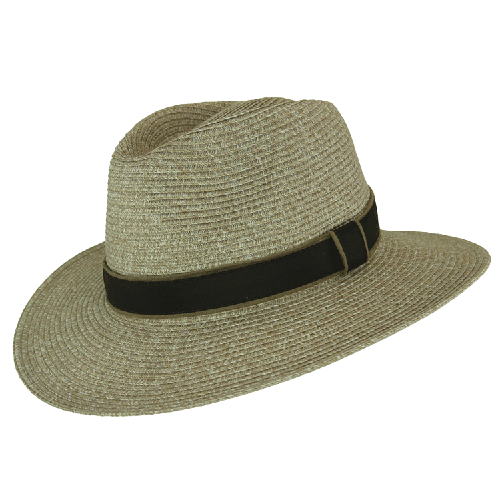 Evoke Mario Unisex Fedora - Mixed Taupe – Hats By The Hundred